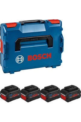 Chargeur et batterie Bosch Pack de 4 batteries 18V Procore 5,5Ah