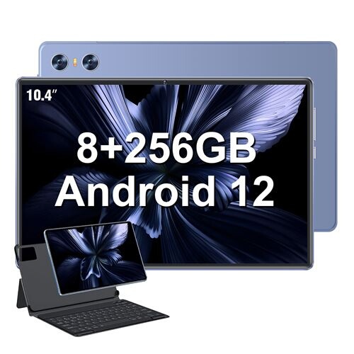 Tablette tactile - VANWIN P70 - 10,1 - RAM 8Go - Stockage 256Go - Android  12 - Bleu - WiFi + Bookcover