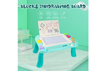 Autre jeux éducatifs et électroniques AUCUNE Planche à dessin multifonctionnelle pour enfants deux dans une table de construction fable - multicolore