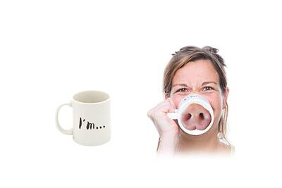 Drôle Miss Piggy Nose Mug Céramique Café Thé Tasse âne Rose Porc Nez Conçu Tasse