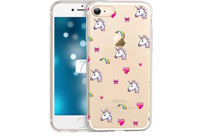 ماشا Coque iphone 7 iphone 8 licorne coeur unicorn cute kawaii transparente