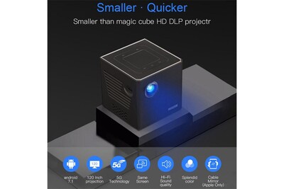Videoprojecteur Aucune Mini Projecteur Intelligent Dlp Android Wifi Bluetooth 1080p Home Cinema Hdmi Darty