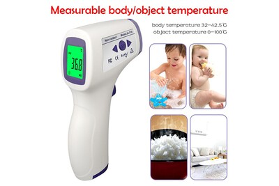 Thermometre Aucune Thermometre Frontal Numerique Infrarouge Ir Thermometre Corporel Pour Bebe Adulte Sans Contact Blanc Darty