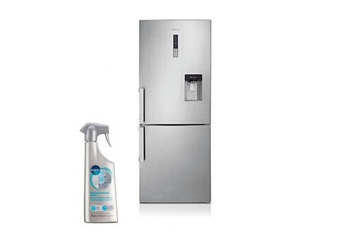 Réfrigérateur frigo combiné inox 432l a++ froid ventilé distributeur d'eau 
