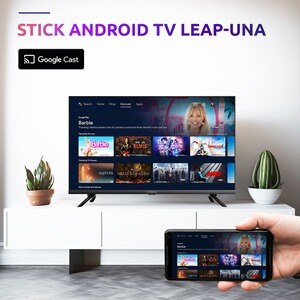 Amazon Stick STRONG - Streaming Box Android TV 4K UHD - LEAP-NEVE - Clé HDMI Google TV - Chromecast Fire Tv