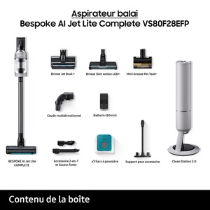 Samsung Bespoke AI Jet Lite Complete VS80F28EFP/WD — vue 3