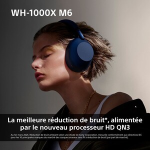 Casque Sony WH-1000XM6 – Bluetooth, USB-C – Neuf Sans Boîte – Noir