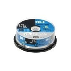 - 25 x DVD+R - 4.7 Go 16x - surface imprimable par jet d'encre - spindle
