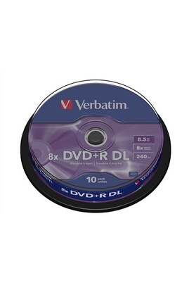  10 x DVD+R DL - 8.5 Go 8x - argent mat - spindle