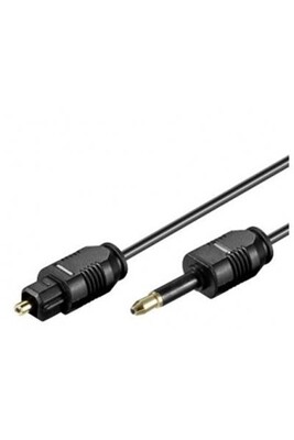 Câbles vidéo GENERIQUE Cable optique fiche jack mâle 3,5 mm / fiche optique (TOSLINK) 2 m