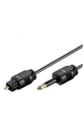 Câbles vidéo GENERIQUE Cable optique fiche jack mâle 3,5 mm / fiche optique  (TOSLINK) 2 m