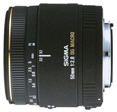 DG EX 50 mm f/2.8 Macro; Monture Canon