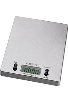 balance de cuisine clatronic balance de cuisine numérique, 5 kg par pas de 1 g, fonction tare,, kw 3367, , argent