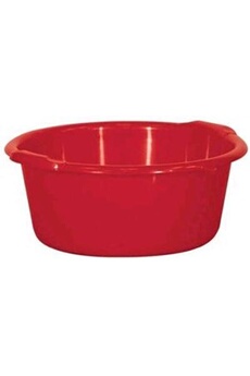 ustensile de cuisine generique aluminium et plastique bassine 11l 38x16 rond*rouge *rivaton