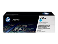 HP 305A - Cyan - original - LaserJet - cartouche de toner (CE411A) - pour LaserJet Pro 300 M351, 400 M451, MFP M375, MFP M475