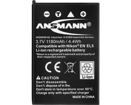 Batteria ANSMANN A-Nik Enel 19 Per Fotocamere Nikon - Li-Ion 3.7V/700mAh, Compatibile Con Coolpix S01, S100, S2500, Ecc. - Foto 8