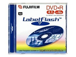 DVD vierge Fujifilm Labelflash - 5 x DVD+R - 4.7 Go 16x - Labelflash ...