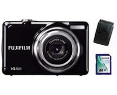 FUJI JV300 BLACK + BAG + SD4GB -