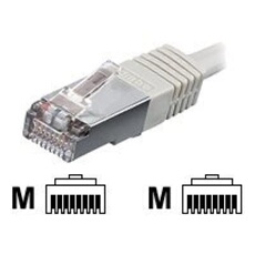 equip - Cordon de raccordement - RJ-45 (M) pour RJ-45 (M) - 30 m - Paire torsadée blindée (SSTP) - CAT 6 - sans halogène, moulé, bloqué - beige