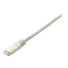 equip - Cordon de raccordement - RJ-45 (M) pour RJ-45 (M) - 25 cm - Paire torsadée blindée (SSTP) - CAT 6 - sans halogène, moulé, bloqué - gris
