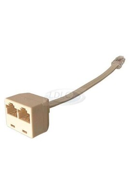 Adaptateur et convertisseur GENERIQUE CABLING® Câble doubleur de ports RJ45 F + 1 mâle avec cordon 15cm