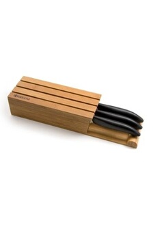 couteau kyocera knife block bloc porte couteau bambou 3 places