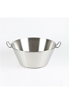accessoire de cuisine lacor bassine à confiture conique en inox 45 cm - - argent - inox