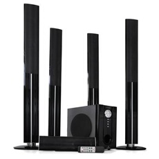 Auna - Ensemble Home cinema 5.1 avec enceintes arrière sans fil 1200W - Noir