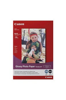 Canon Papier d'impression GP-501 - Brillant 100 x 150 mm 170 g/m² 10 feuille(s) papier photo (pack de 60) pour PIXMA iP5300, iP90, mini260, MP180, MP490, MP510, MP550,