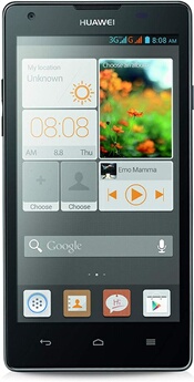 Huawei Ascend G700 - 3G smartphone - double SIM - RAM 2 Go / Mémoire interne 8 Go - microSD slot - 5" - 1280 x 720 pixels - rear camera 8 MP - noir