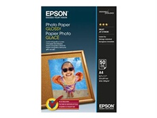 Epson - Brillant - A4 (210 x 297 mm) - 200 g/m² - 50 feuille(s) papier photo - pour EcoTank ET-2850, 2851, 2856, 4850; EcoTank Photo ET-8500;