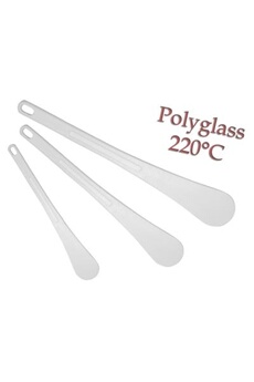 plat / moule generique de buyer 4745.30 spatule blanche en polyglass longueur 30 cm resistante a 220° c