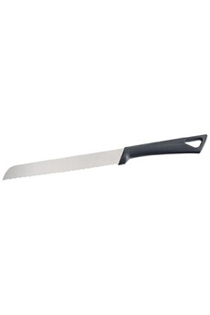 fackelmann 41757 nirosta style couteau à pain inox noir