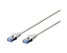 Ecoline - Cordon de raccordement - RJ-45 (M) pour RJ-45 (M) - 1 m - SFTP - CAT 5e - gris