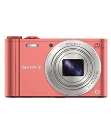 Sony Cyber-shot DSC-WX350 - Appareil photo numérique - compact - 18.2 MP - 20x zoom optique - Wi-Fi, NFC - rose
