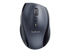 Marathon M705 - Souris - ergonomique - pour droitiers - laser - 7 boutons - sans fil - 2.4 GHz - récepteur sans fil USB - Charbon