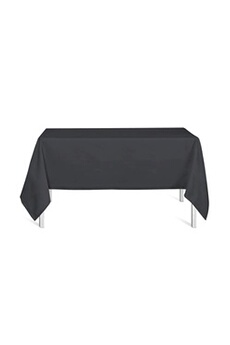 nappe de table today - nappe rectangulaire coton 140x240 uni noir