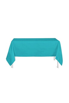 nappe de table today - nappe rectangulaire coton 140x240 uni bleu