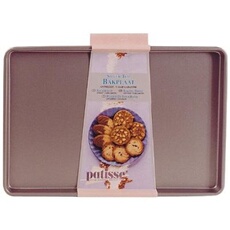 patisse 3639 plaque à pâtisserie antiadhésif acier revêtu argent 39 x 36 cm