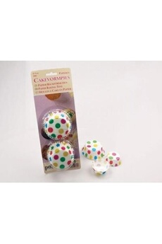 plat / moule generique patisse 01758 mini cupcakes en papier sulfurise confettis 3 cm