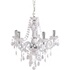 Reality Leuchten chandelier R1107-01, acrylic white, excl. 5x E14 Reality Leuchten chandelier R1107-01, acrylic white, excl. 5x E14