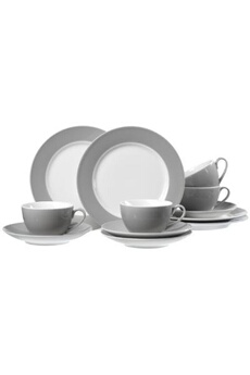 vaisselle generique ritzenhoff & breker 597219 doppio service à café gris 12 pièces