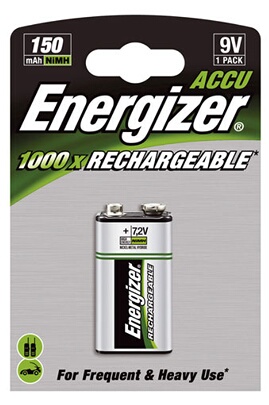 Chargeur de batterie Energizer Pile rechargeable 175mAh 9V - EHR22