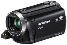 HC-V100 - Caméscope - 1080i - 1.5 MP - 34x zoom optique - Panasonic - carte Flash - noir