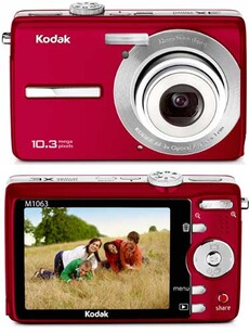 Appareil photo compact Kodak EasyShare M1063 Rouge