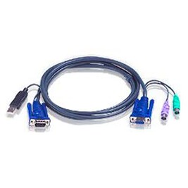 Aten Câble KVM E5 1,8 M - Câble Raccordement PS/2 VGA