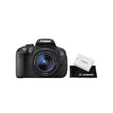 Reflex EOS 700D + Objectif Canon 18-55 + Deuxième Batterie + Tissu de nettoyage optique