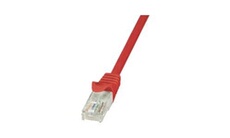 LogiLink EconLine - Cordon de raccordement - RJ-45 (M) pour RJ-45 (M) - 25 cm - UTP - CAT 6 - rouge