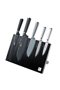 couteau richardson sheffield - seasons - bloc aimanté 5 couteaux de cuisine
