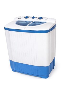 Mini lave-linge Tectake 400777 - Machine à laver séchante - largeur : 65 cm - profondeur : 40 cm - hauteur : 75 cm - chargement par le dessus - 4.5 kg - blanc
